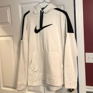 White Nike Dryfit sweatshirt